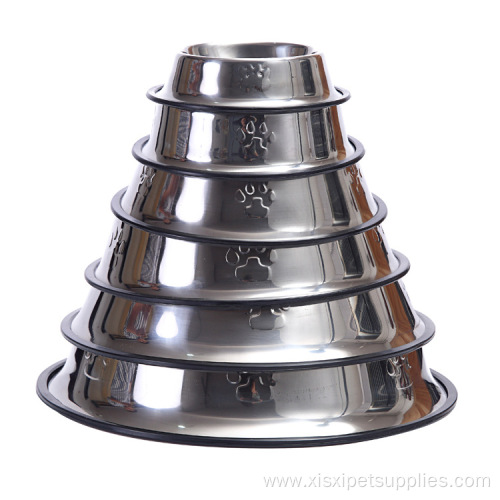 Dog Bowl Pet Cleaning Supplies Stainless Steel